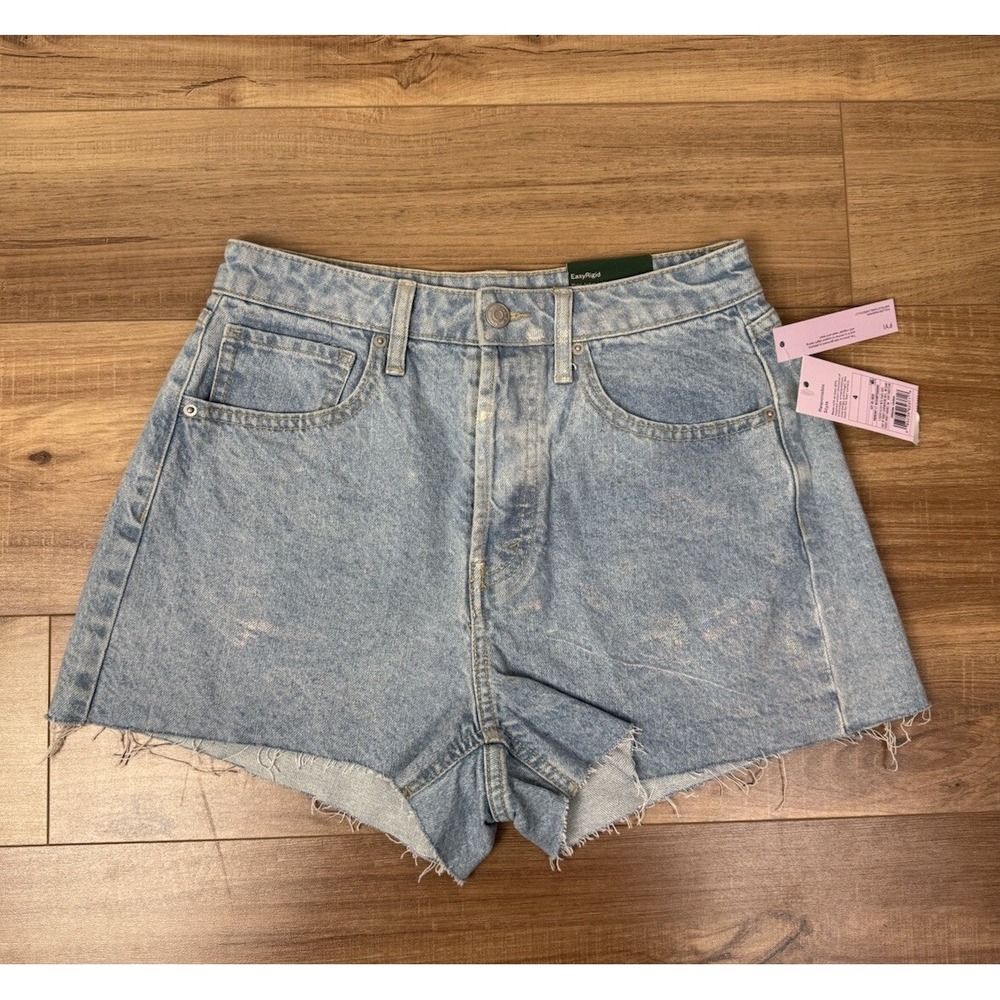 Wild Fable Women's Size 4 High Rise Jean Shorts Iridescent Light Wash
